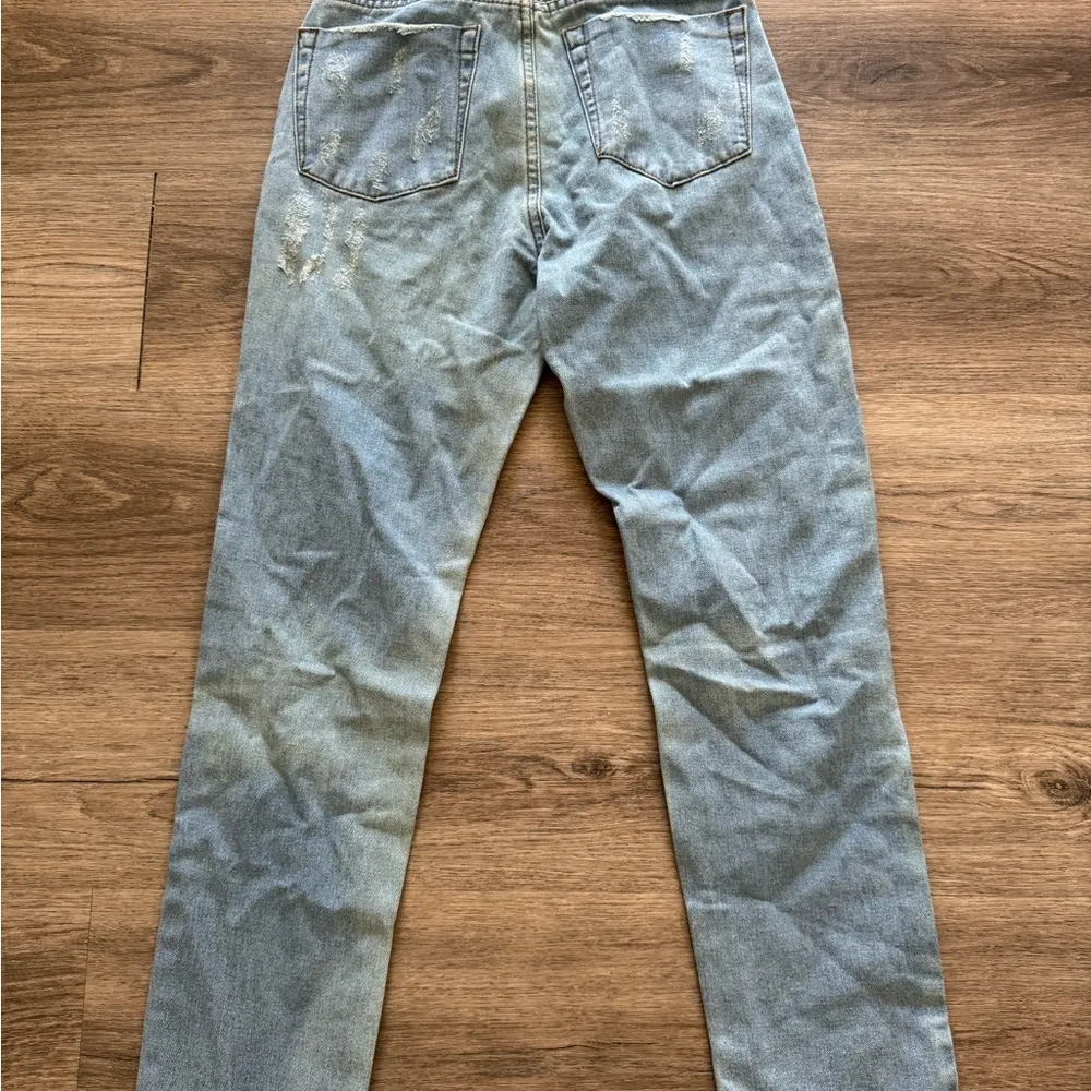 Princess Polly Ripped Distressed Denim Jeans - Image 6