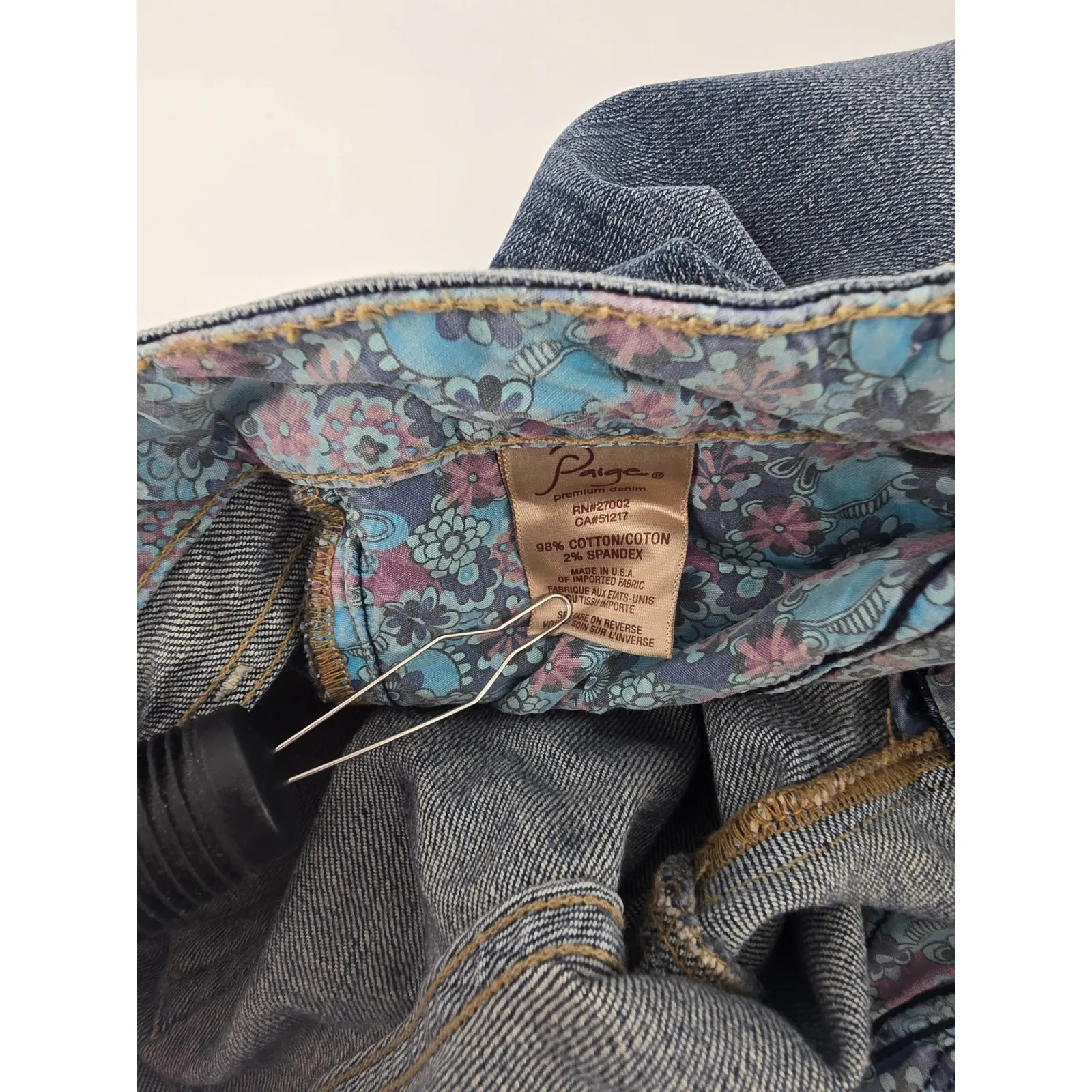 Paige Venice Womens Jeans Dark Wash Straight Leg Size‎ 29 Premium Denim Juniors - Image 5