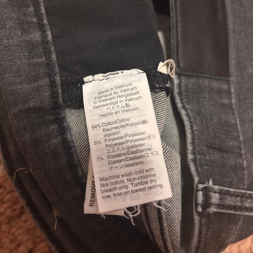 Madewell Perfect Vintage Crop Jeans Womens 26 (28x26) Black High Rise - Image 6