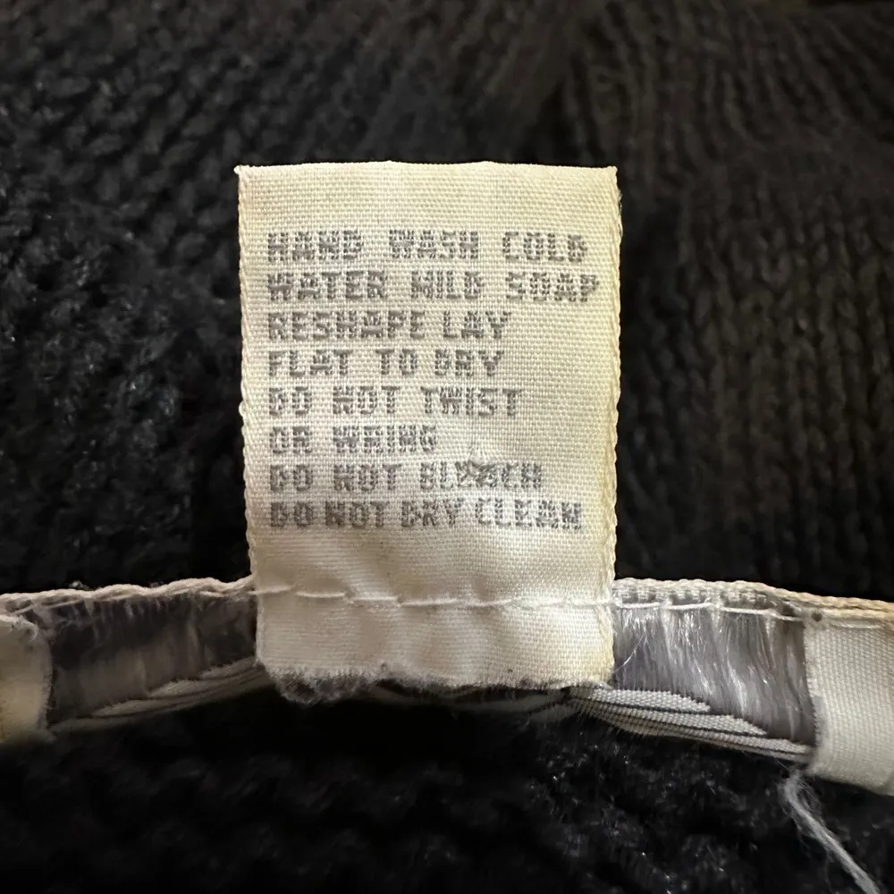 Ormond Shops Vintage Black Floral Embroidered Loose Knit Cardigan Sweater Small - Image 15