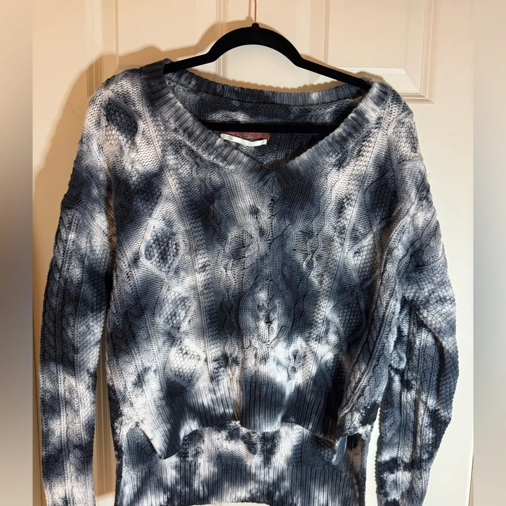 Anthropologie Pilcro‎ the Letterpress tie dye chunky knit sweater, Small - Image 5