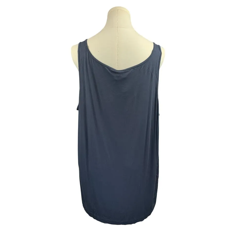 NWT Wynne Layers Women’s Navy Soft Tank Top Size 2XL – Sleeveless Tops Blue - Image 3