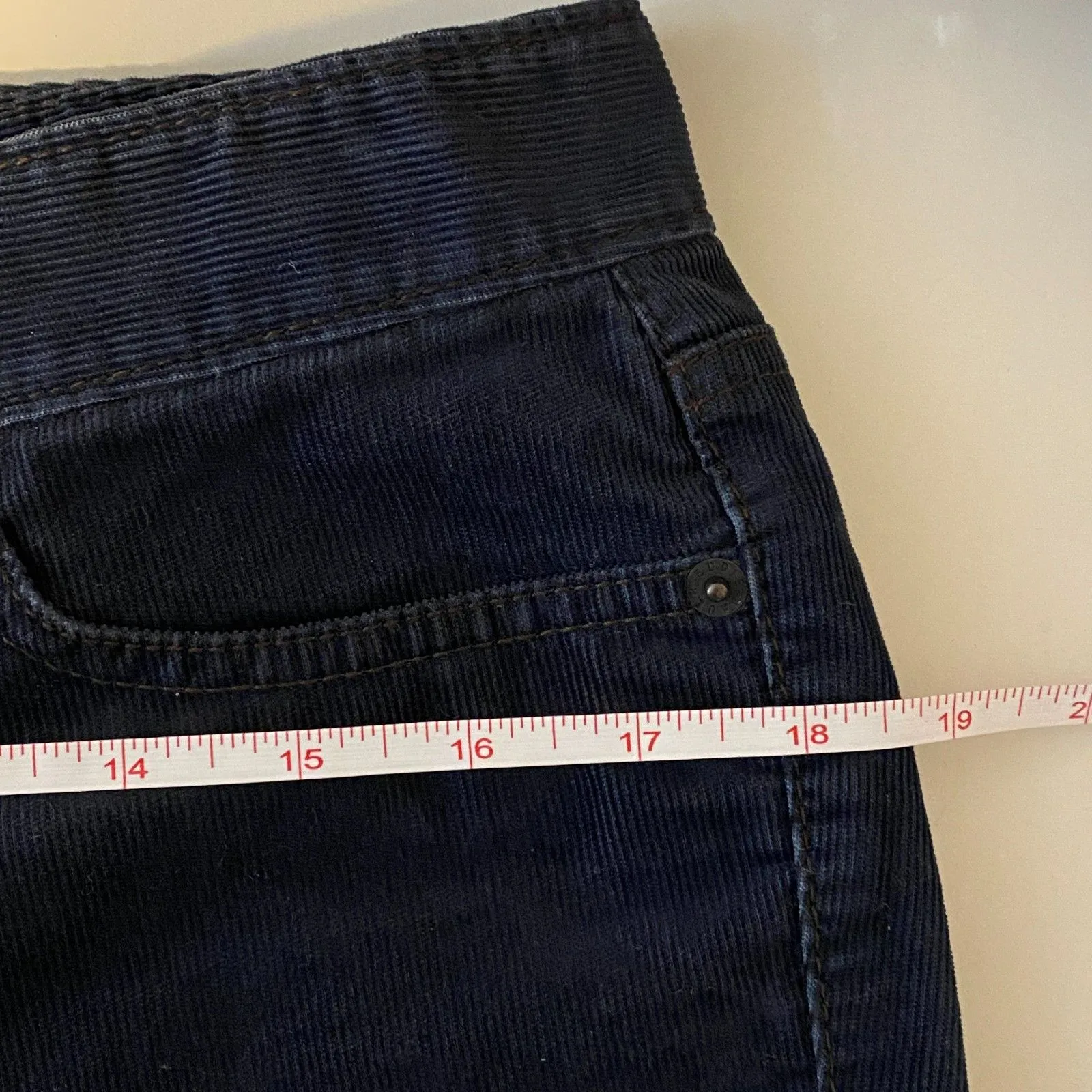 Eddie Bauer Women’s Blue Classic Fit Corduroy Boot Cut Pants Soft Durable Sz 6 - Image 6