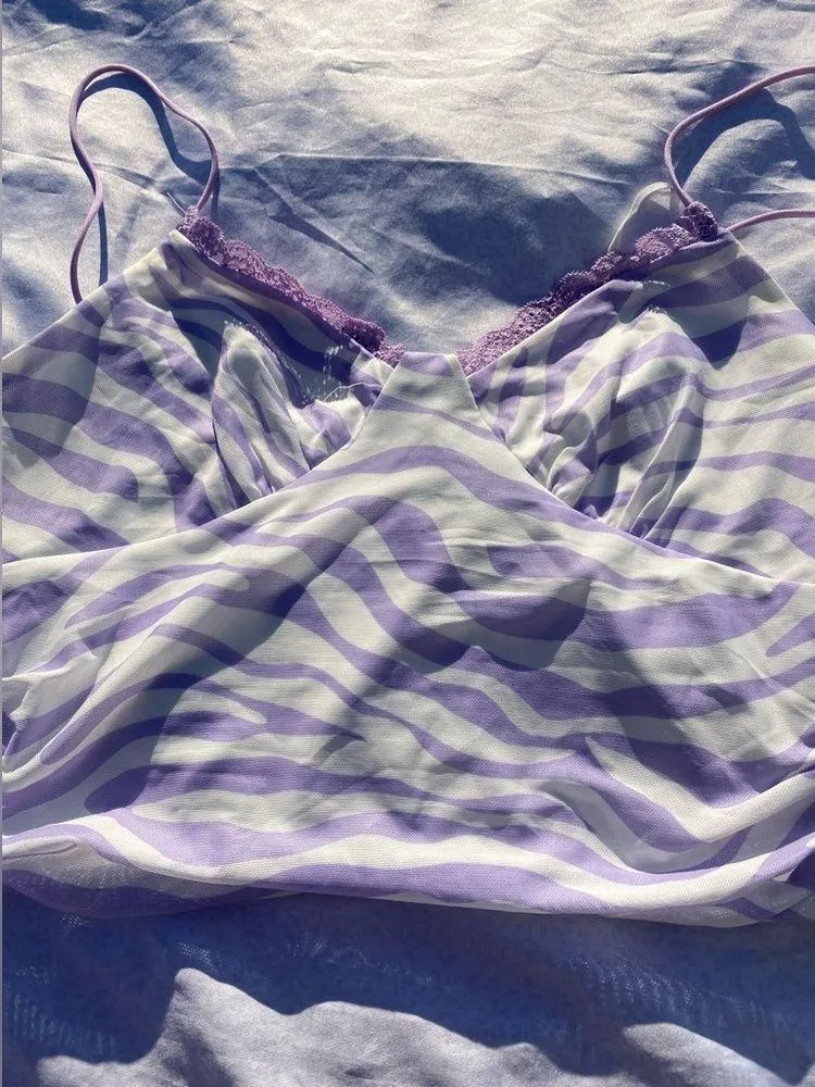 Purple Zebra Tank Top - Image 4