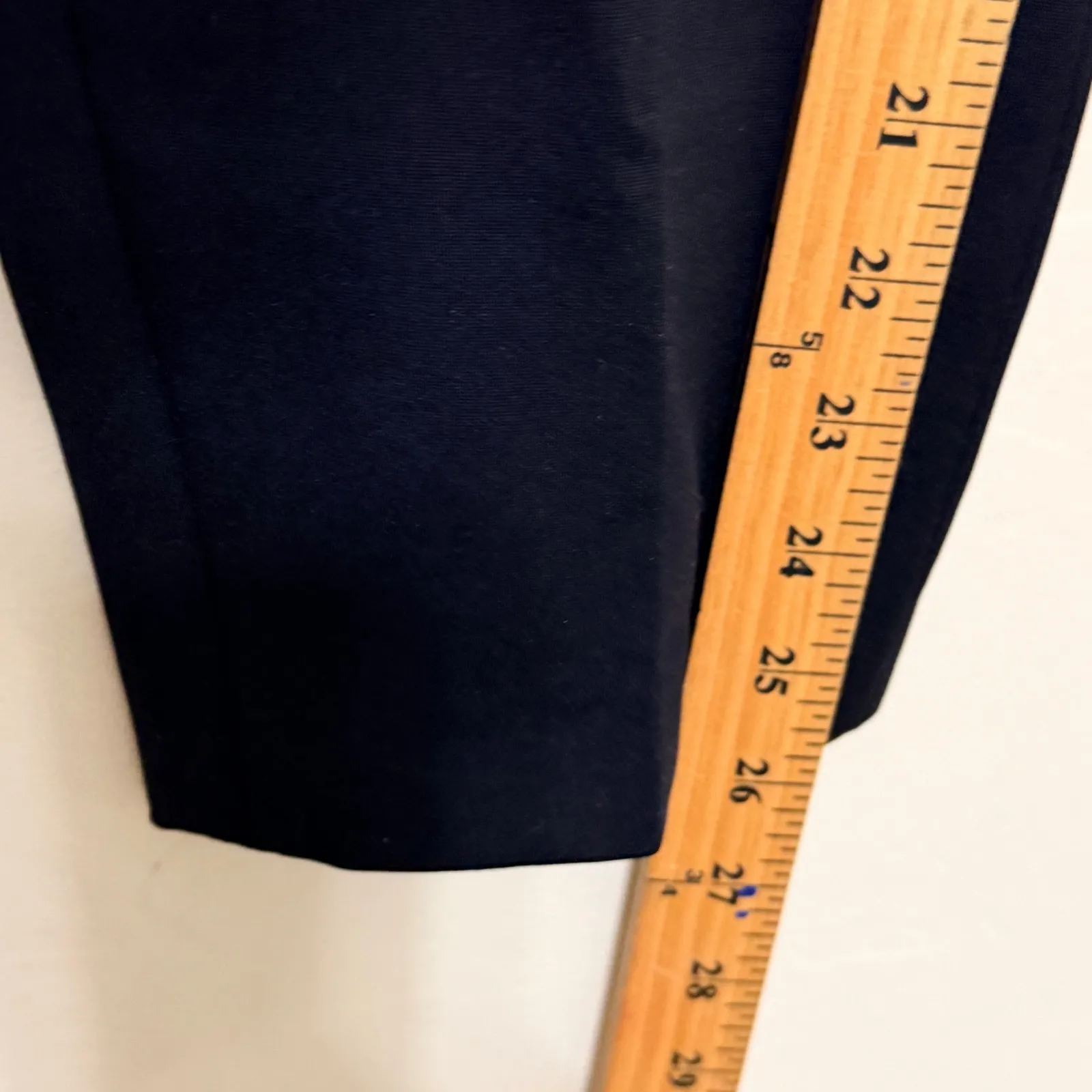 Alice + Olivia Stacey Slim Trouser Pants Black Tailored Straight Leg Size 6 Work - Image 13