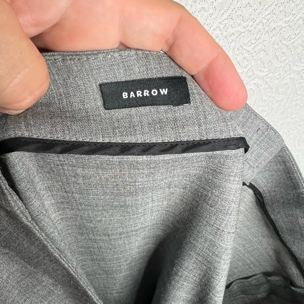 Lafayette 148 New York Barrow Gray Wool Blend Dress Pants Size 8 Has Hole - Image 13