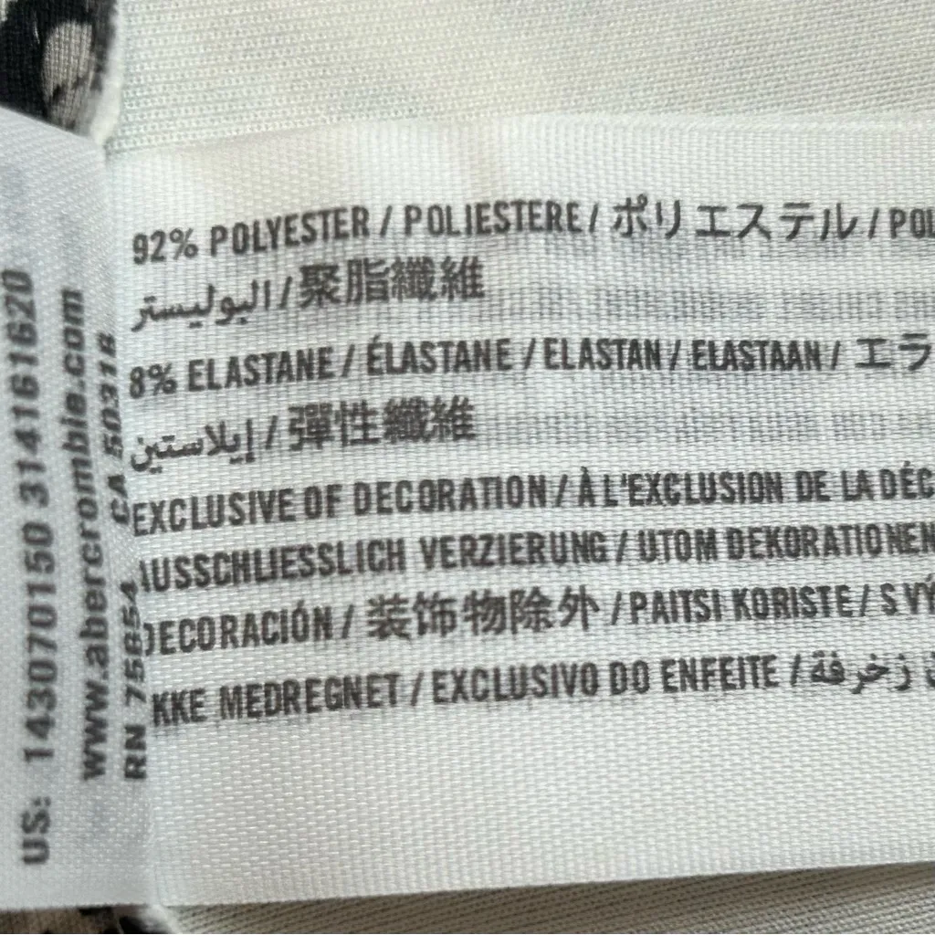 Abercrombie & Fitch Snakeskin Print Skater Skirt Size M NWT - Image 4