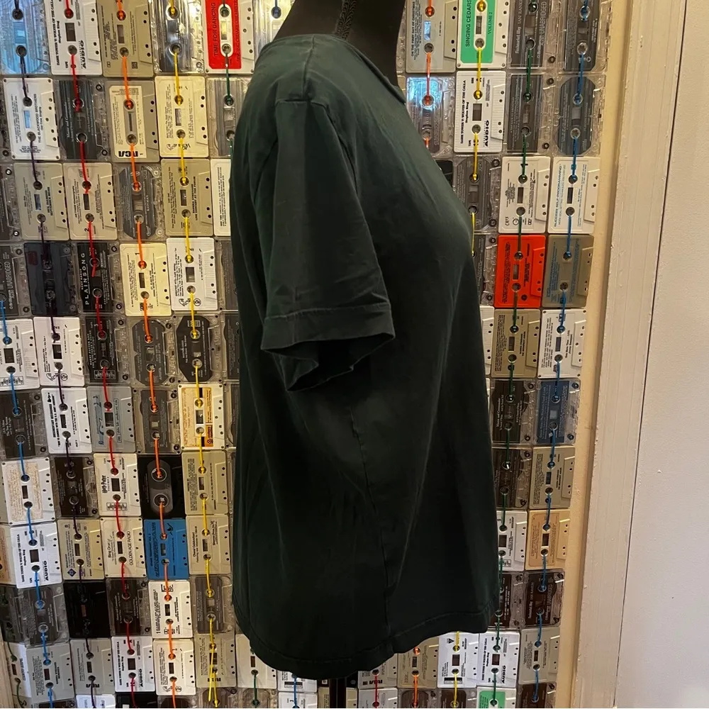 Green Embroidered Logo Tee - Image 5