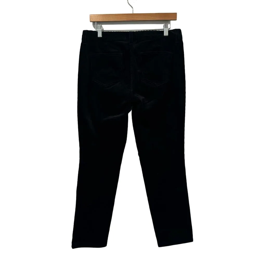 Brooks Brothers Woven in Italy Black Corduroy Preppy Straight Pants 8 - Image 2
