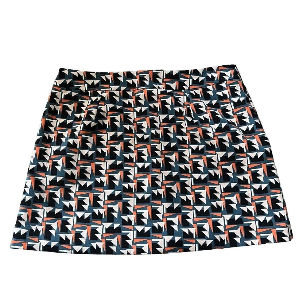 Promod Skirt Womens Size 6 Mini Abstract Geometric Print Zipper - Image 2