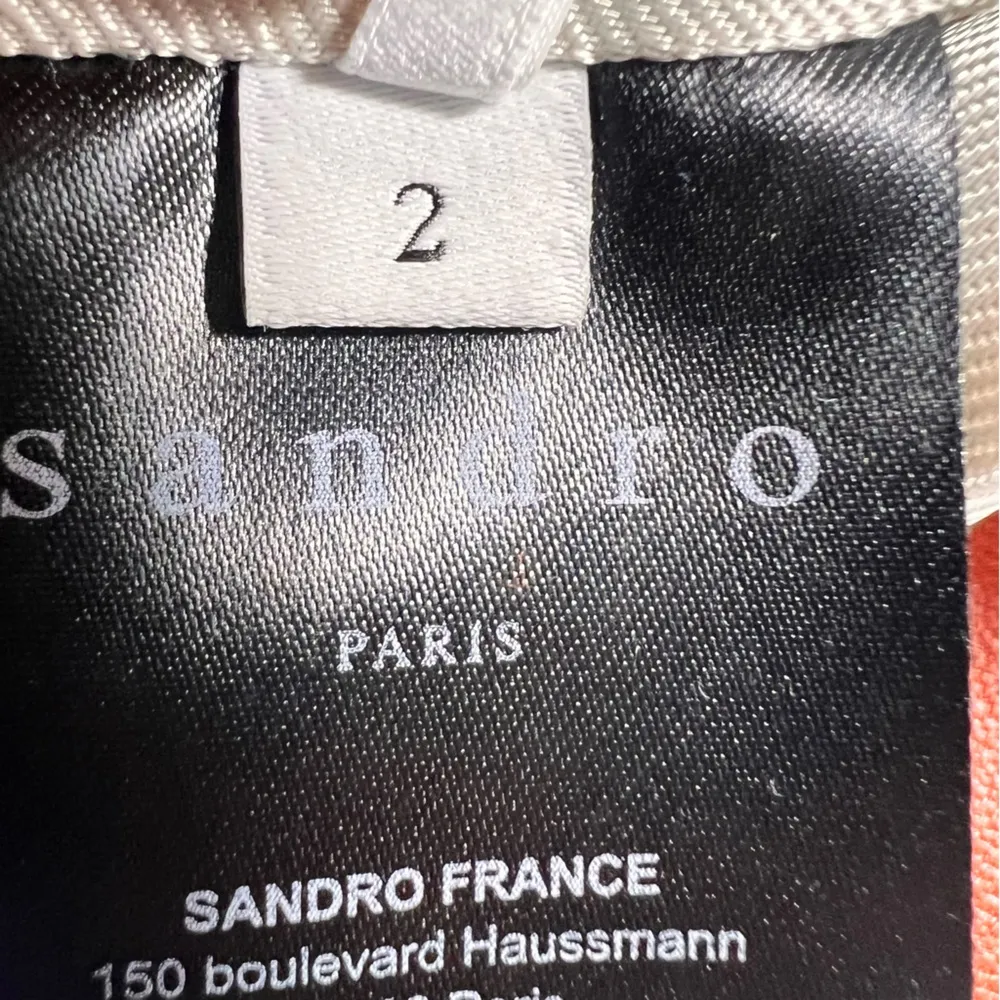 Sandro Aubin Seamed Leather Mini Skirt In Caramel - Image 8