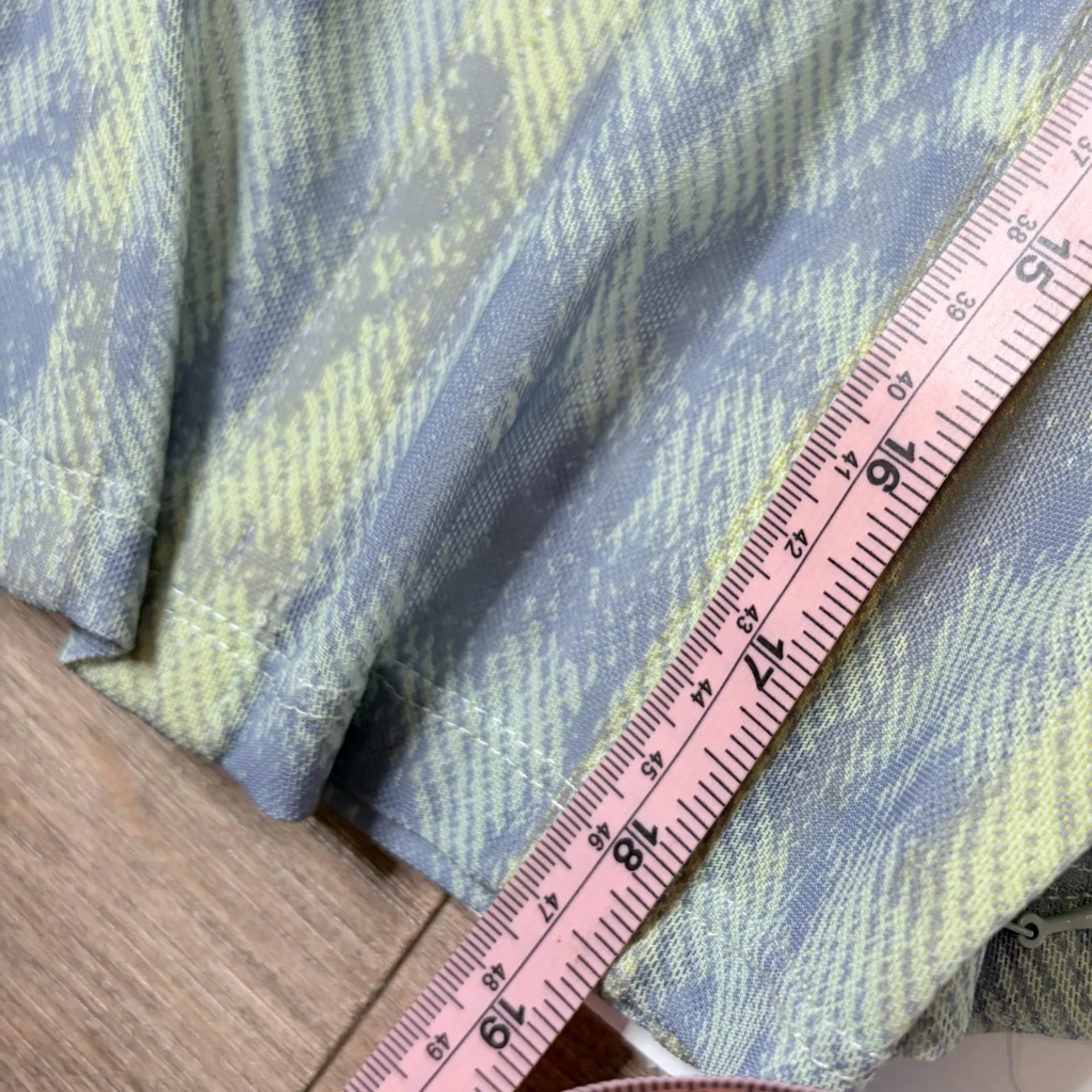 Miaou Patterned corset Top in Blue and Green Xs a38 - Image 9