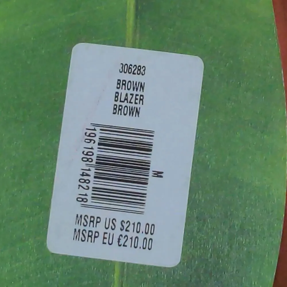 Farm Rio Womens Blazer Jacket Brown Rust Buttons Pockets 100% Linen Collar M New - Image 14