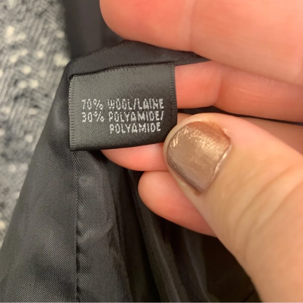 Lafayette 148 New York Wool Patterned Textured Blazer Size 14 - Image 7