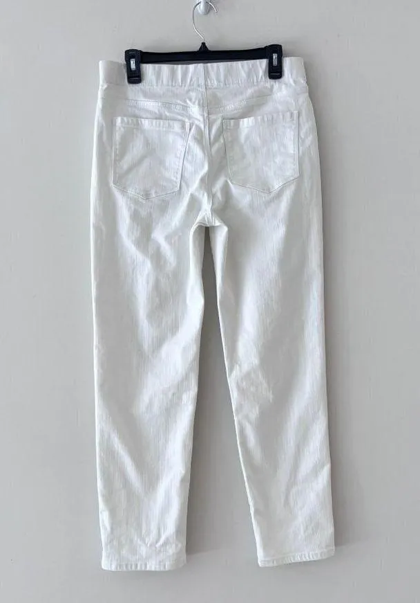 Liverpool Los Angeles Women's White Pull-On Skinny Jeans Elastic Waistband 8/29 - Image 2