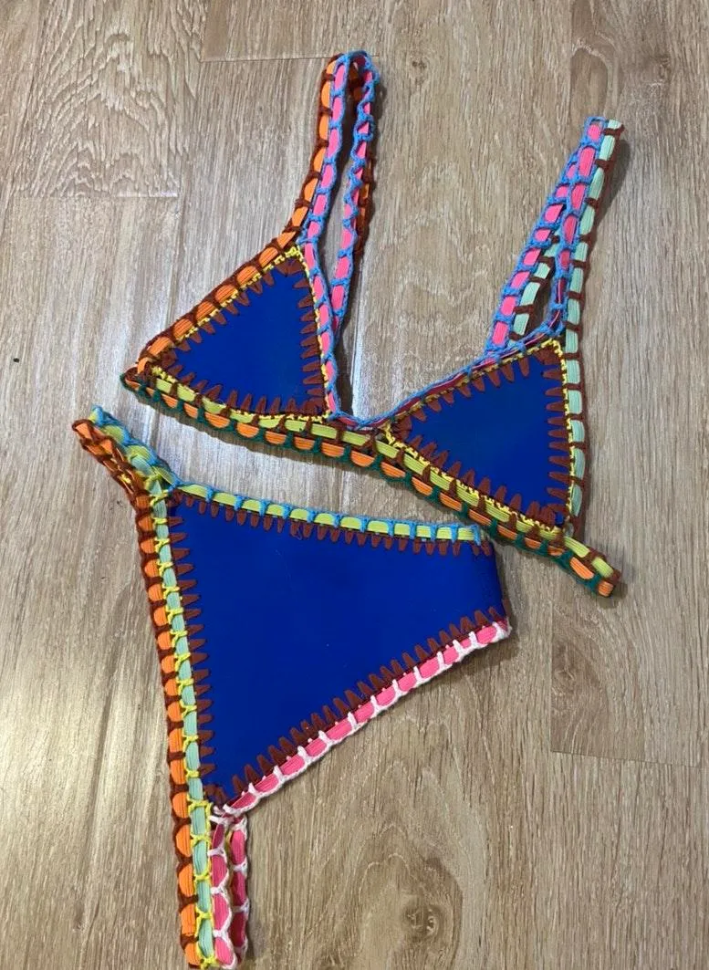 Reversible Crochet Bikini Black - Image 5