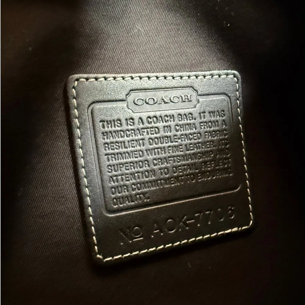 Vintage COACH y2k Black Hampton Canvas Tote - Image 8