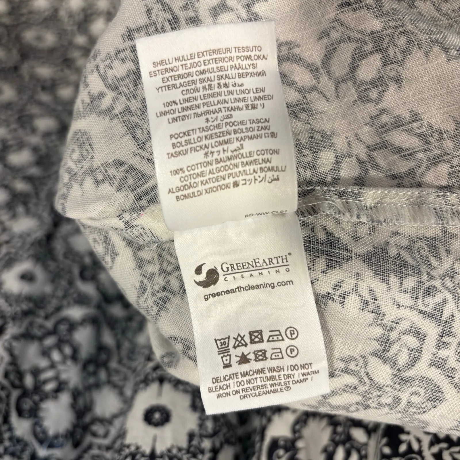 BODEN NWT French Navy Bloomsbury Mono black and white maxi skirt, size 16/18 - Image 7