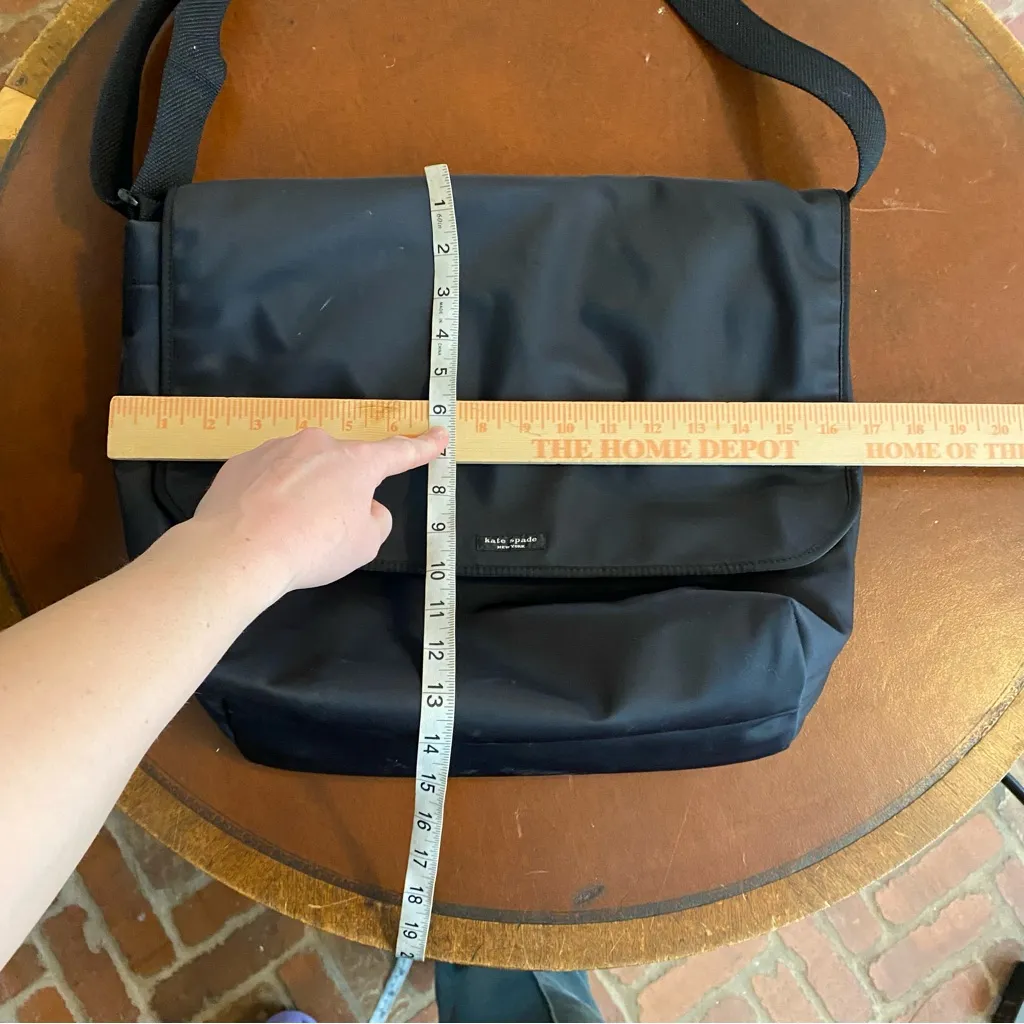 Kate Spade‎ Diaper Messenger Bag black nylon - Image 7