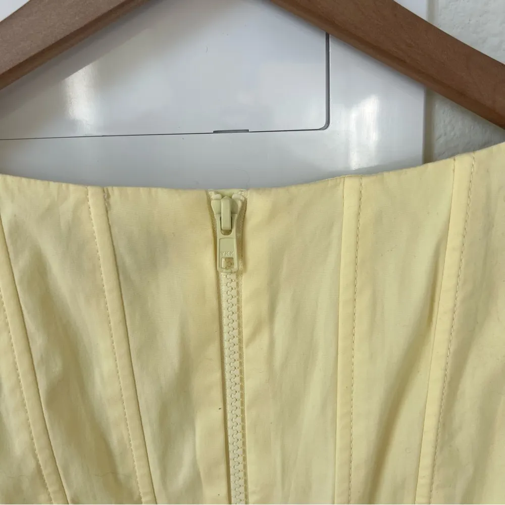 STAUD Eliza Corset Top in Yellow Size 0 - Image 7