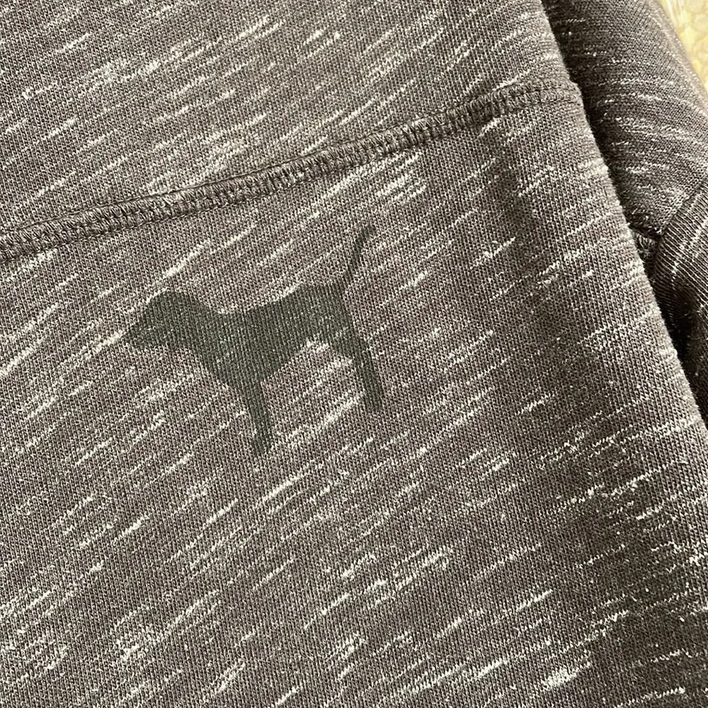 PINK Victorias Secret cowl neck black/gray sweatshirt, size XS - Image 4