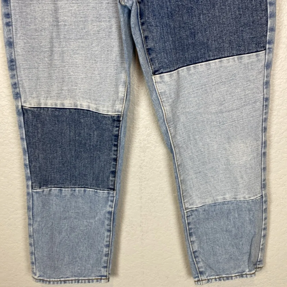 PacSun  patchwork, straight leg mom jeans - Image 4