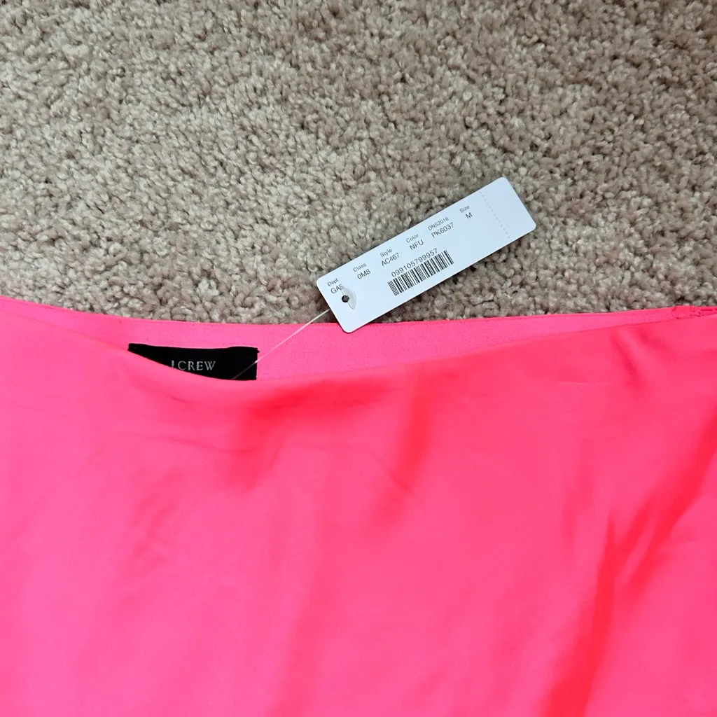 J. Crew bright pink midi Skirt. M - Image 3