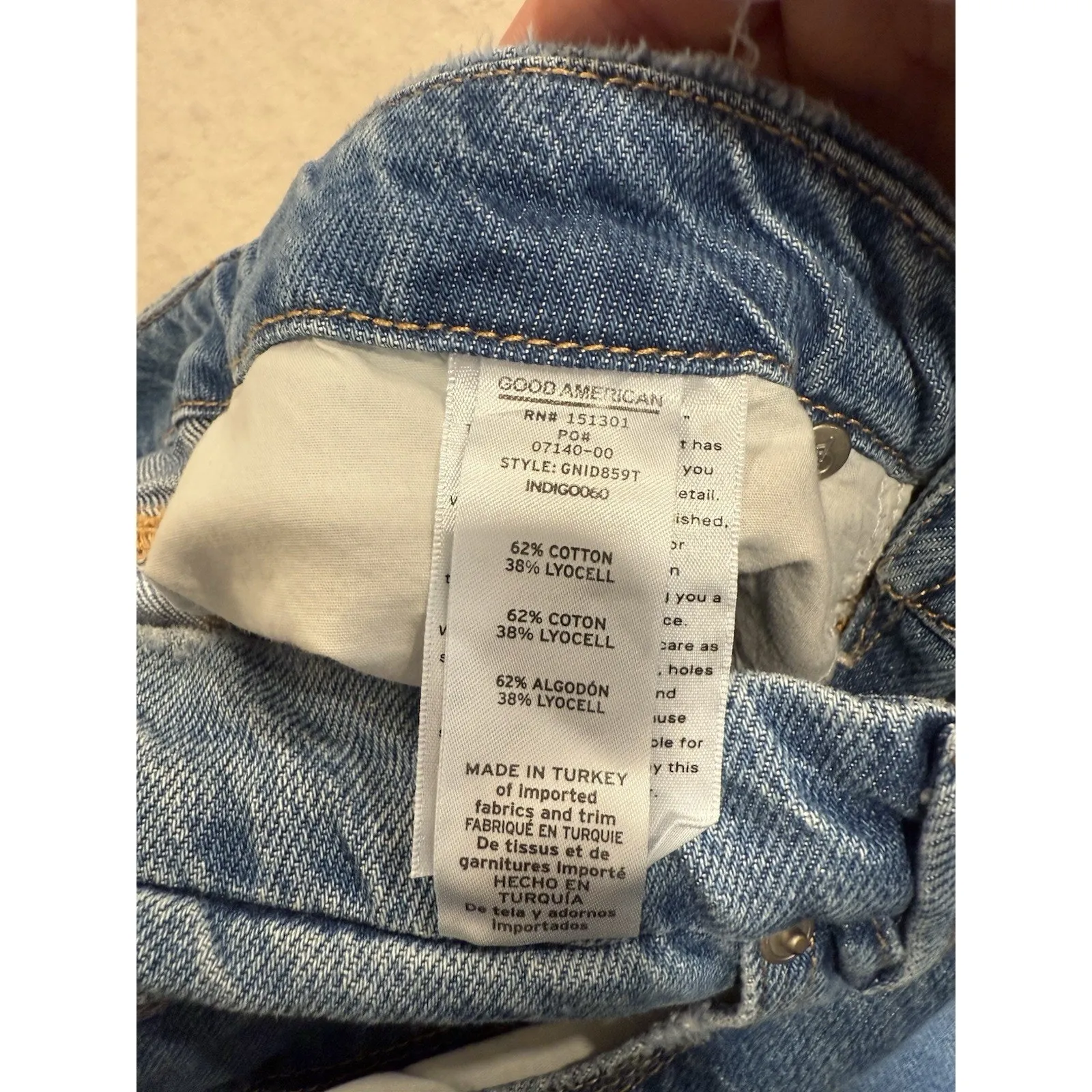 Good American Jeans Good 90’s Loose Distress Size: 4/27 Original $160 Streetwear - Image 9