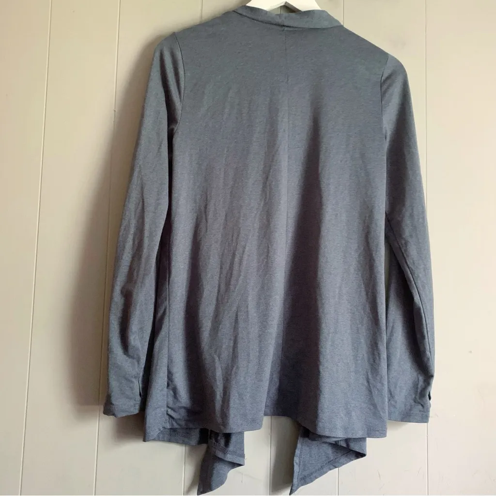 Market & Spruce Active Open Cardigan Jacket Blue M - Image 2