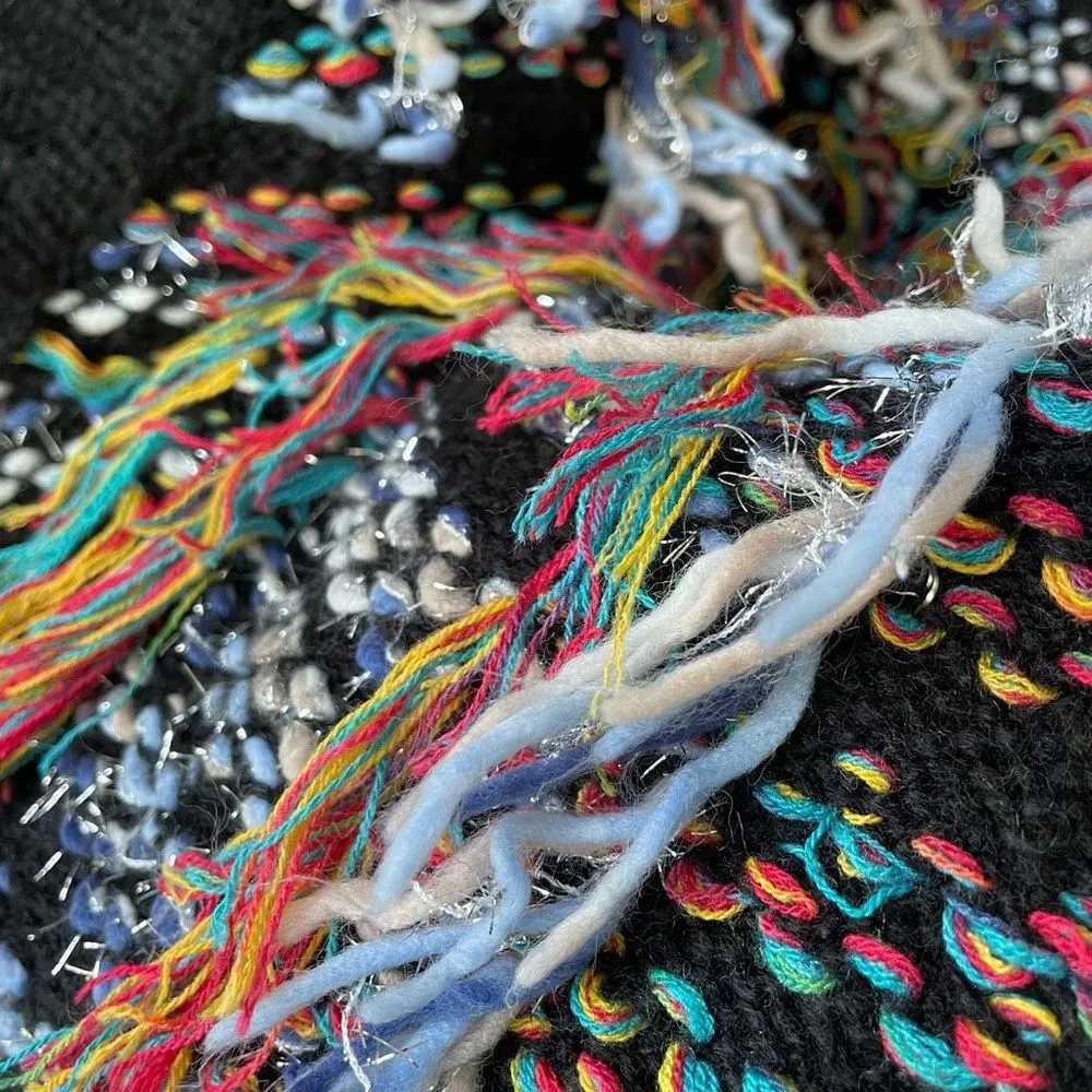 Boutique Brand The Ol Razzle Dazzle Tassel Sweater XL Multiple - Image 9