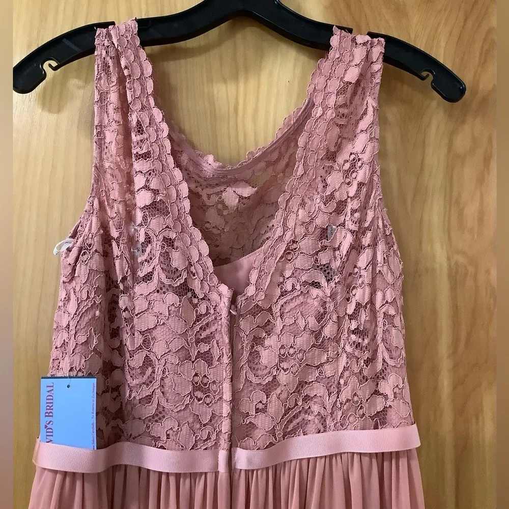 NWT -  Long Bridesmaid Dress w/Lace Bodice (Size 12) - Image 4