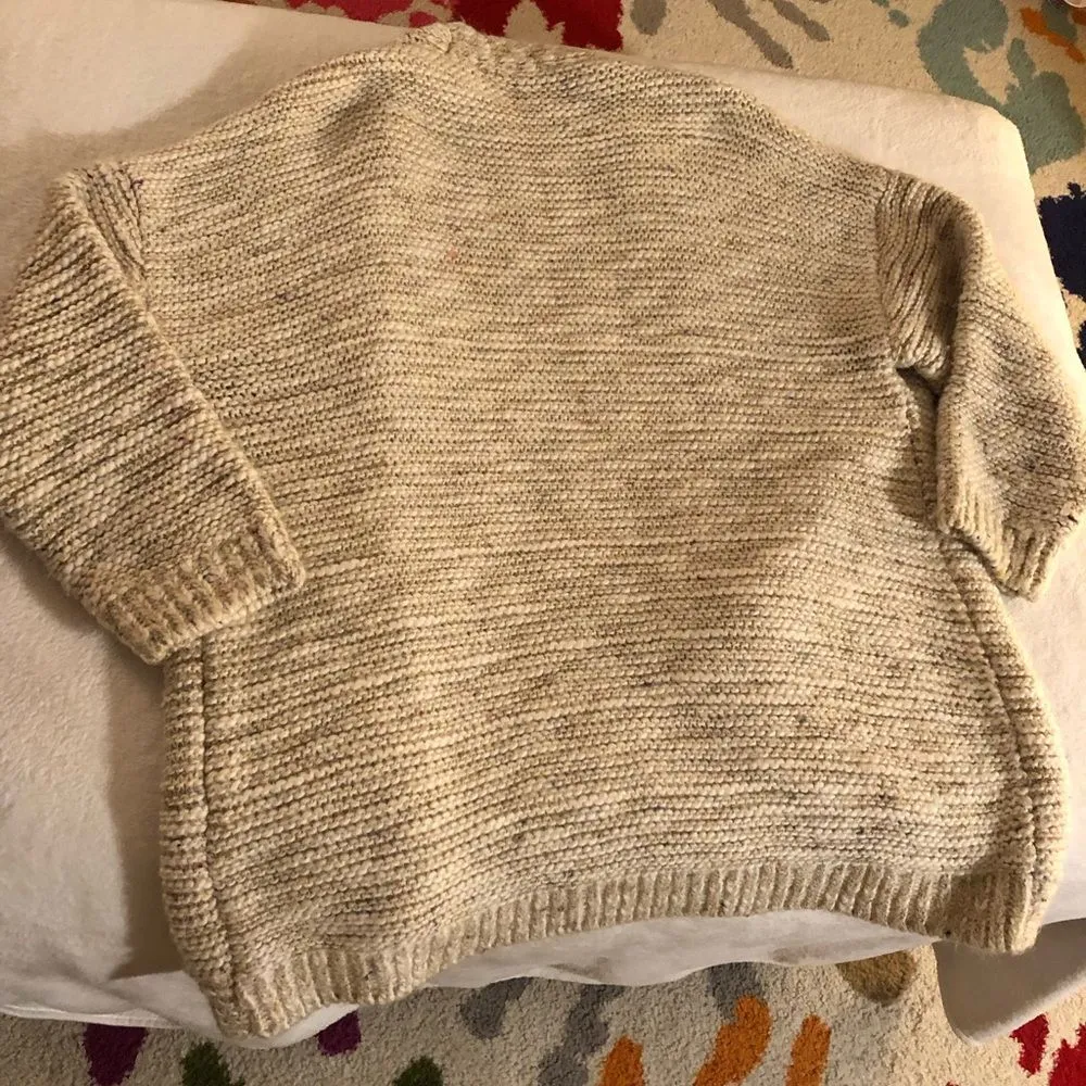 knit sweater oversized cardigan jacket, size medium - Image 7