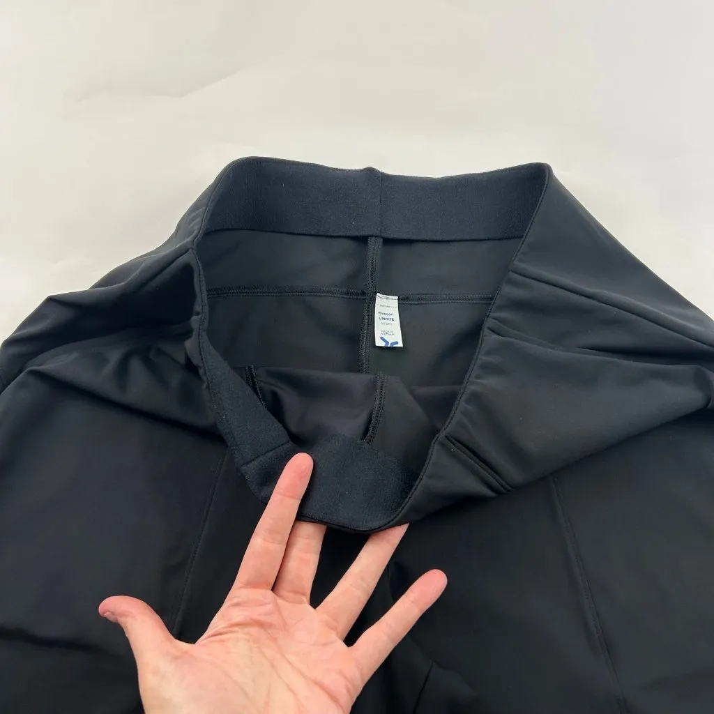 PETITE Old Navy Black Powersoft High Rise Wide Leg Pant LP - Image 4