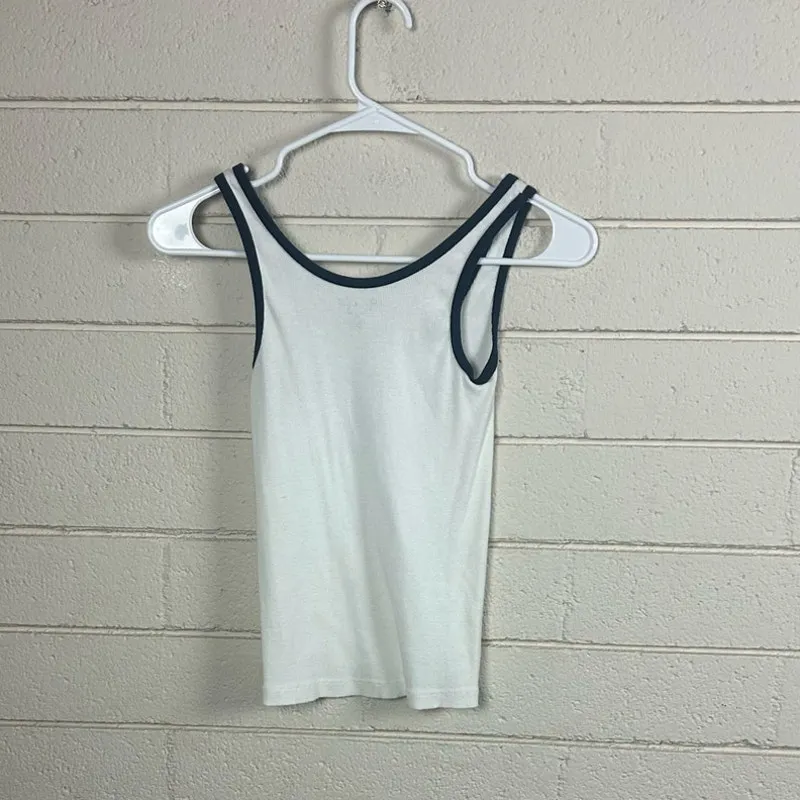 Brandy Melville John Galt American Dream White Tank one size - Image 2