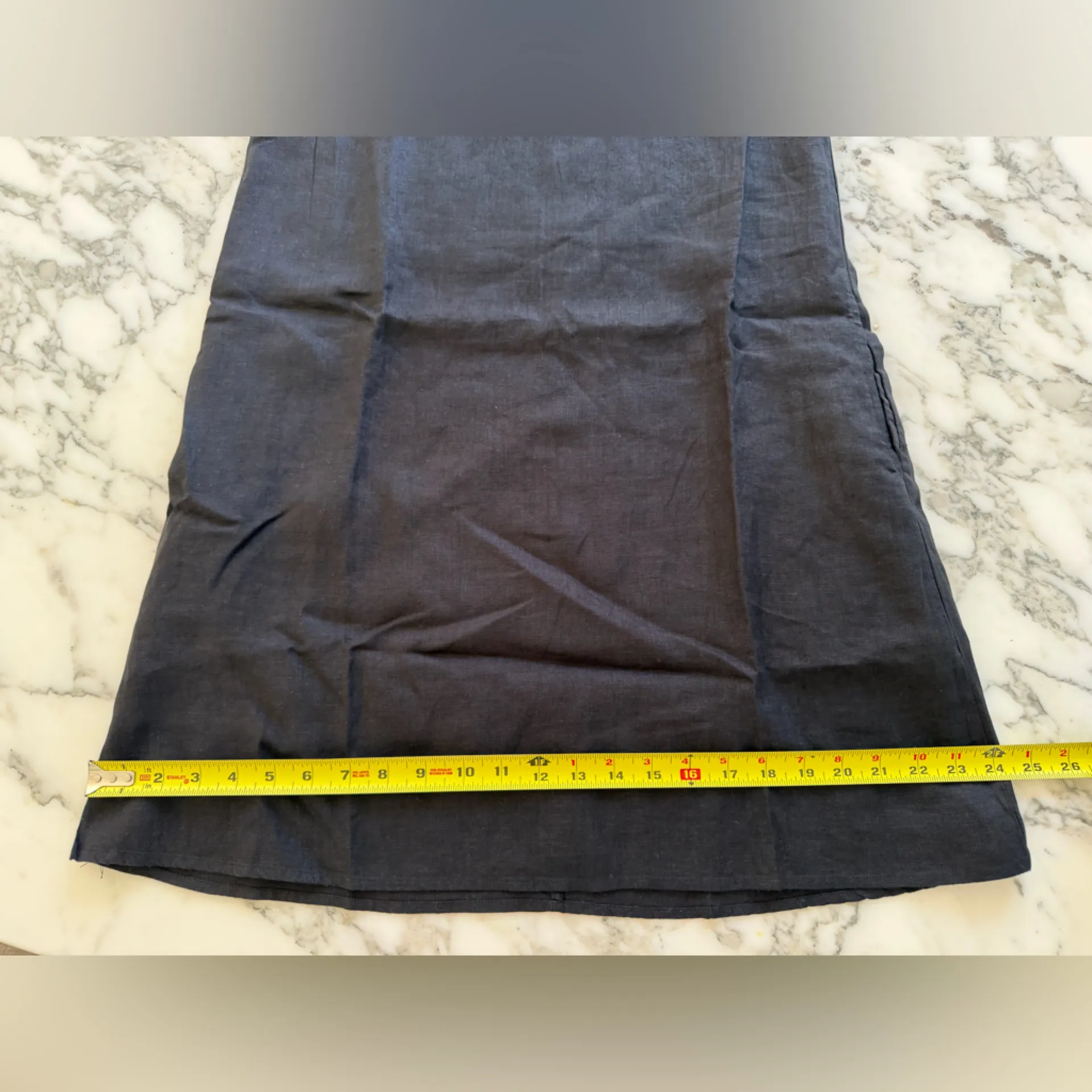 NWT Quince 100% European Linen Tank Mini Elegant Black Sleeveless Dress Sz S - Image 5