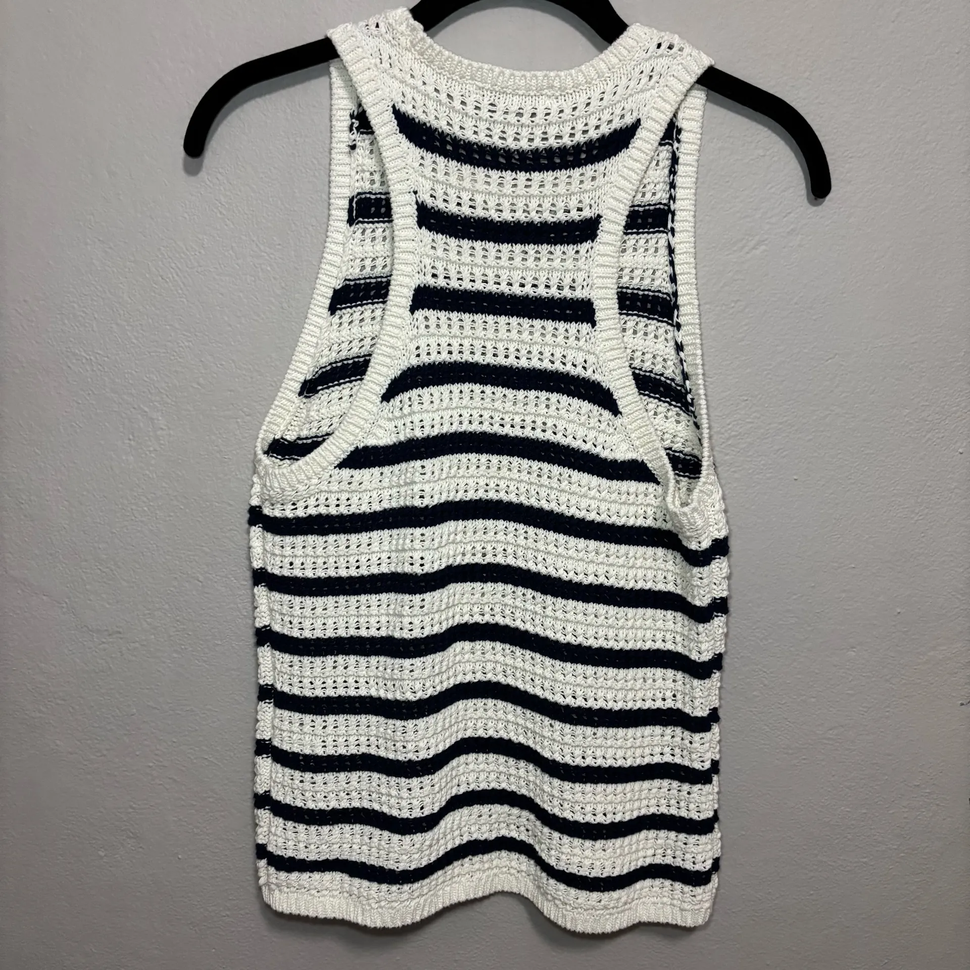 Madewell Crochet-Knit Crewneck Sweater Tank | Size - Image 5