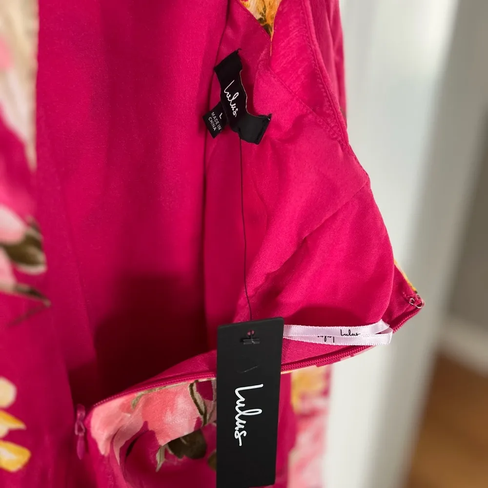 Floral Pink Maxi Dress - Image 4