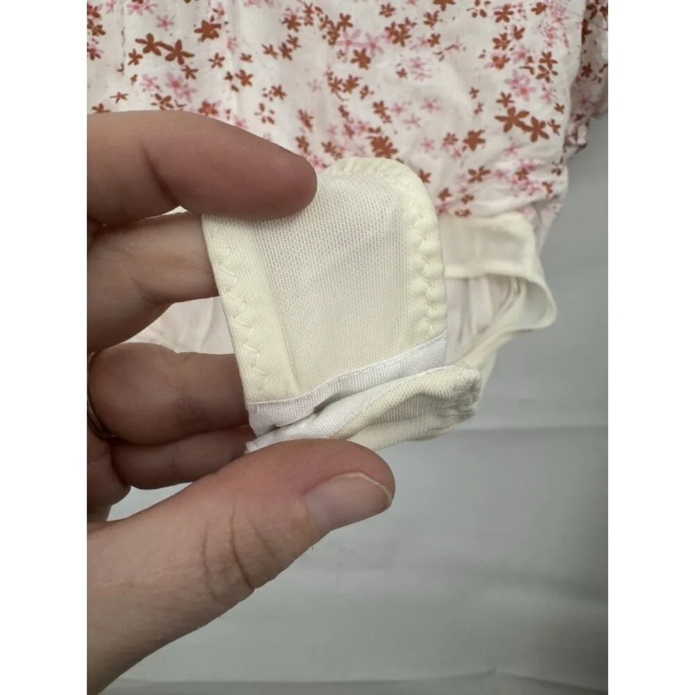 Free People Dessa Bodysuit Intimately Floral Printed Pintuck Women Top S Pink‎ - Image 13