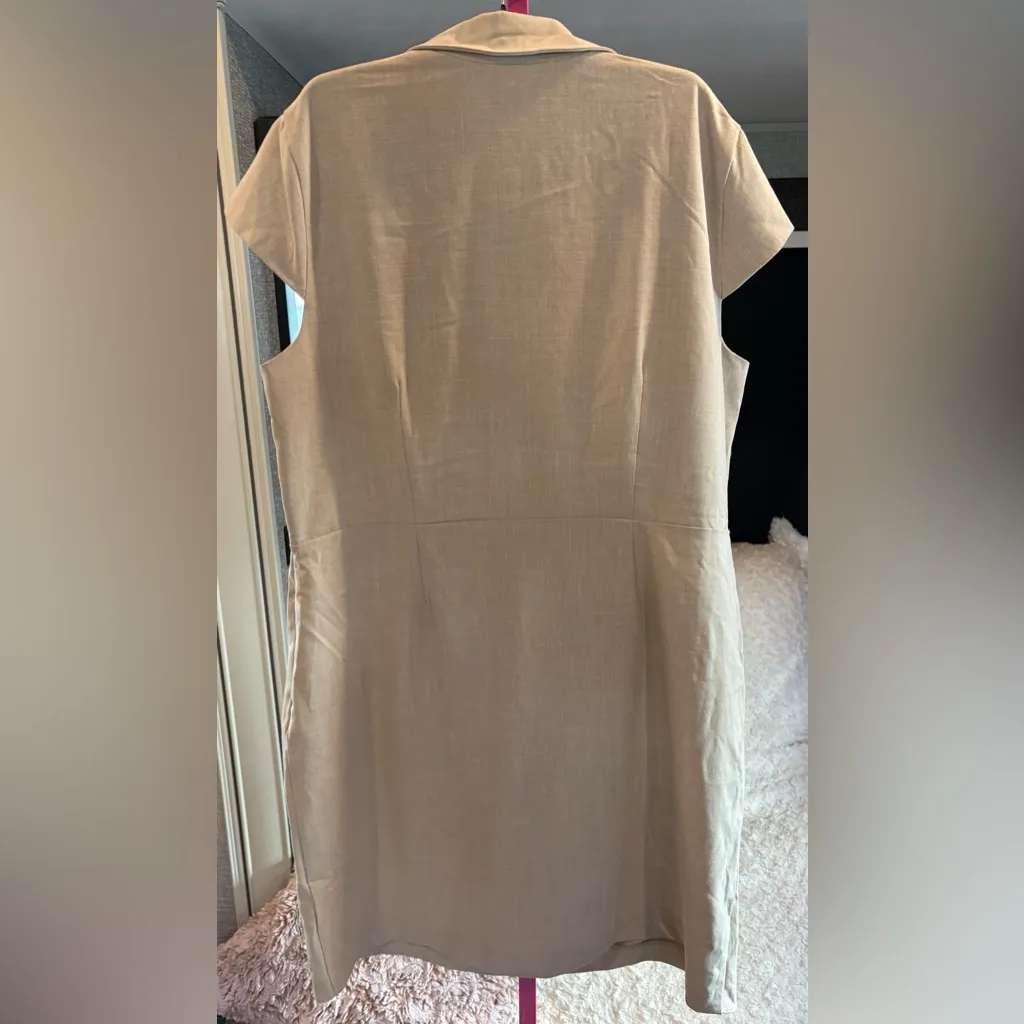 NWT Spense Heathsand Blazer dress size 16 Tan - Image 3