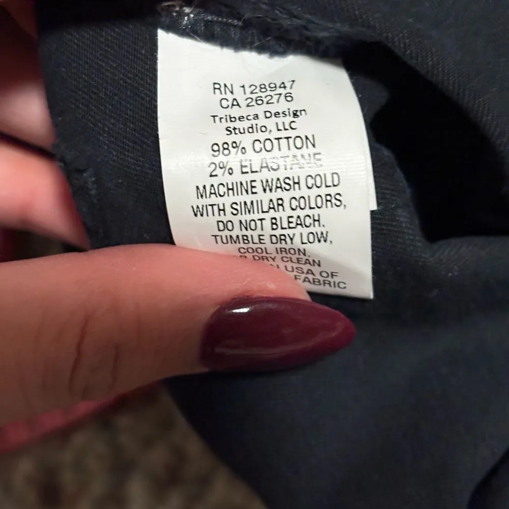 Nili Lotan Cropped Military Jogger Ankle Zipper Charcoal Black Pants - Image 11