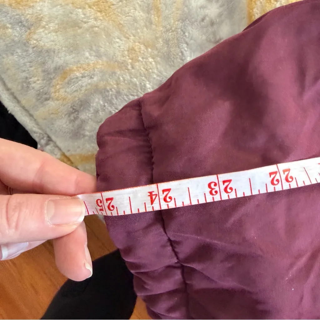 Abercrombie and fitch burgundy cheep jacket 
Y2K 
Size large - Image 3