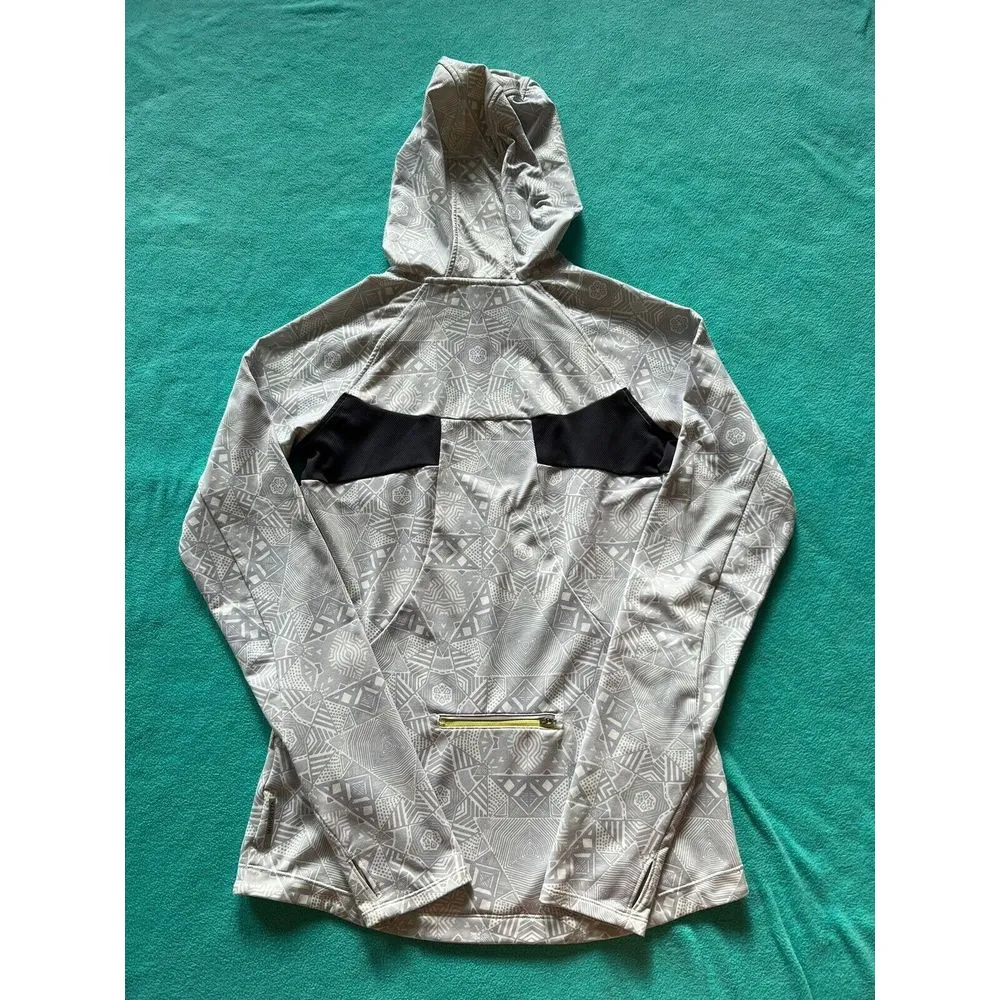 MONDETTA Full Zip Up Long Sleeve Gray/ Yellow Hooded Jacket Women's Size Small - Image 10