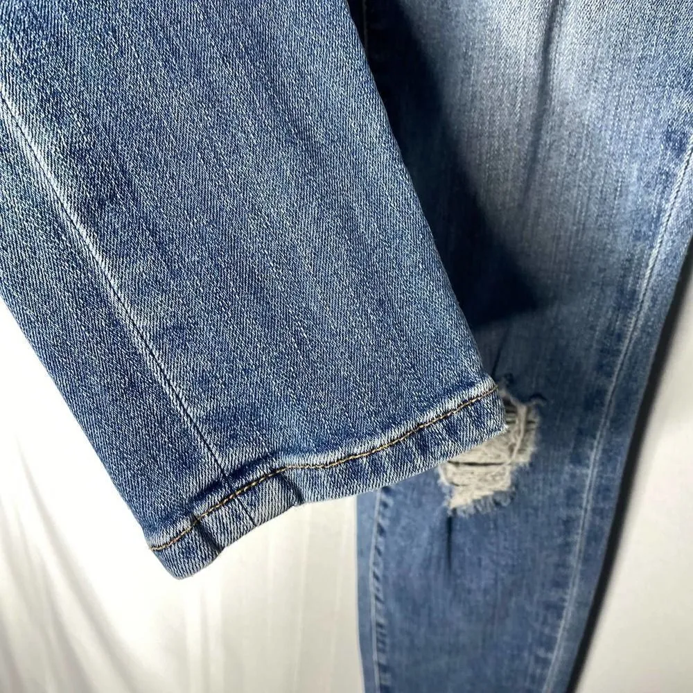 FRAME Denim Le Skinny de Jeanne Distressed Jeans Kitty Hawk Size 26 Ripped - Image 8