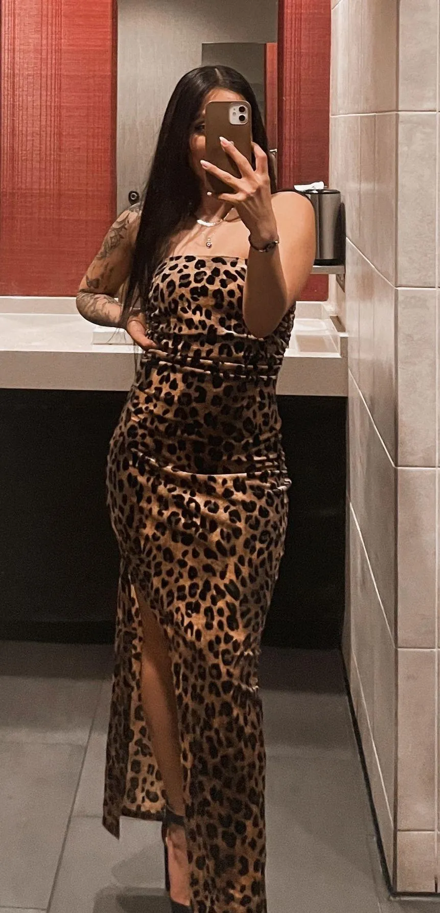 Cheetah Print Dress - Image 3