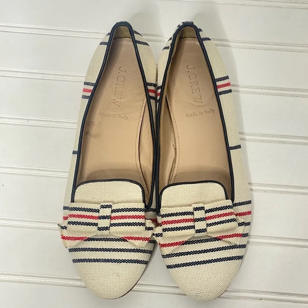J.Crew Cleo Stripe Canvas Loafers 603 - Image 9