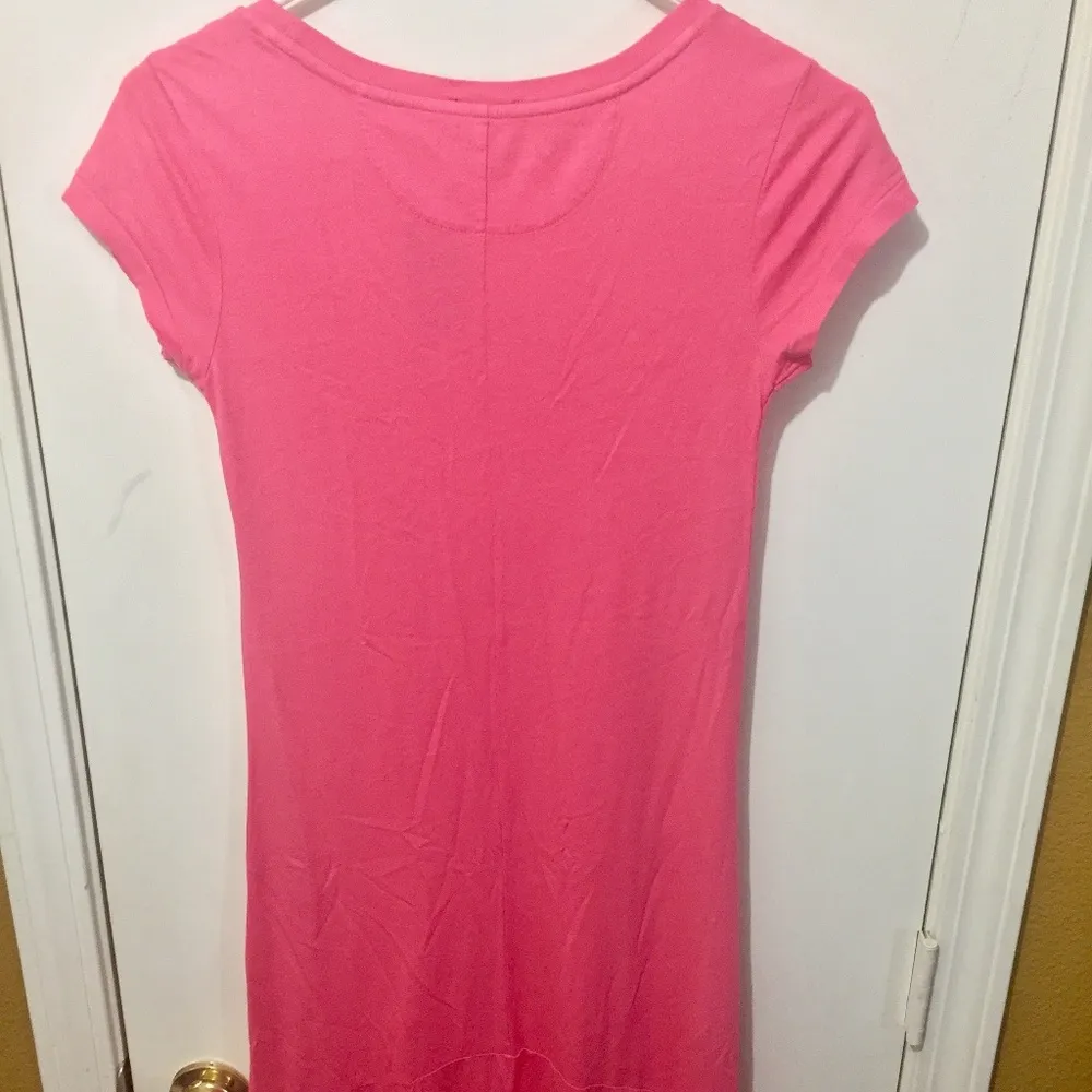 Polo women's XS full length cotton scoop neck casual quarter sleeve shirt dress - Image 5