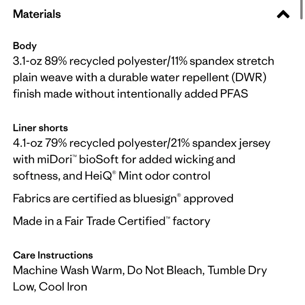 Patagonia Fleetwith Skort Black Sz S Outdoor Camping Biking Adventure - Image 6