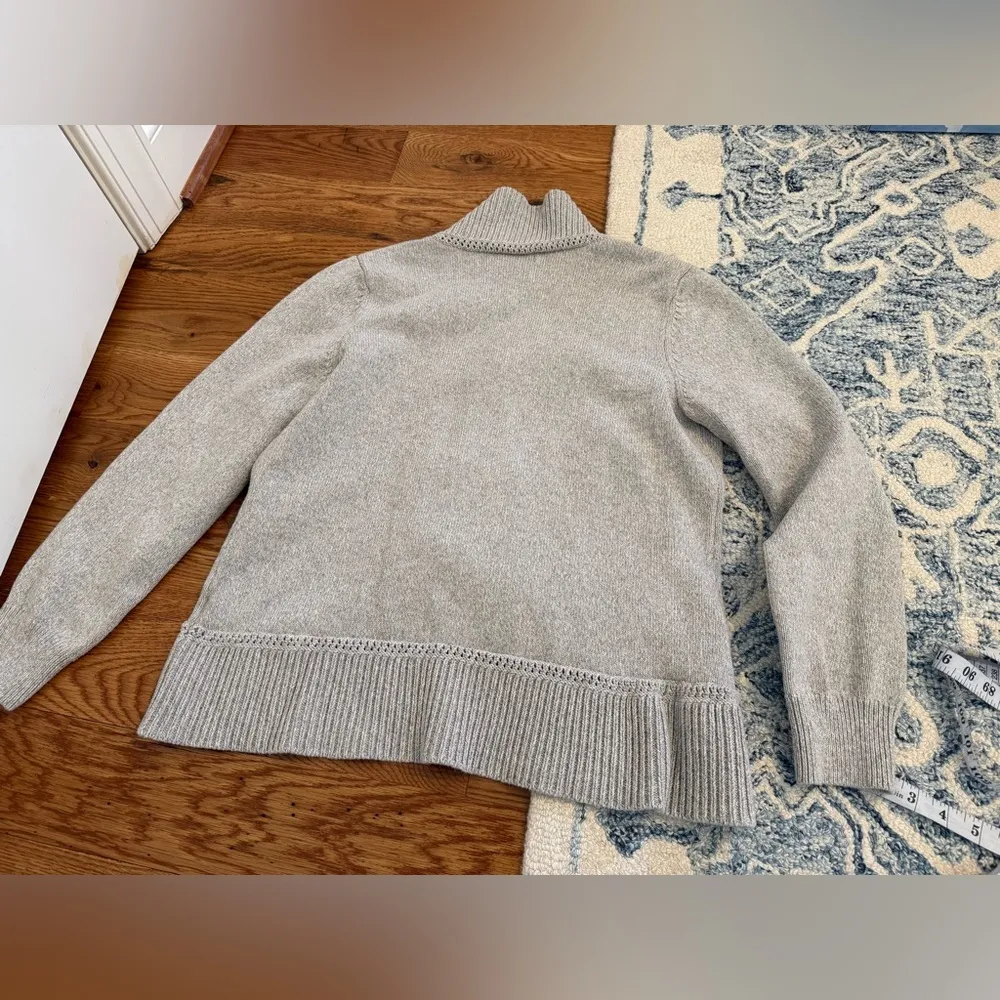 Lauren Ralph Lauren 4-Button Metal 100% Cotton Knit Sailing Cardigan Sz XL - Image 7