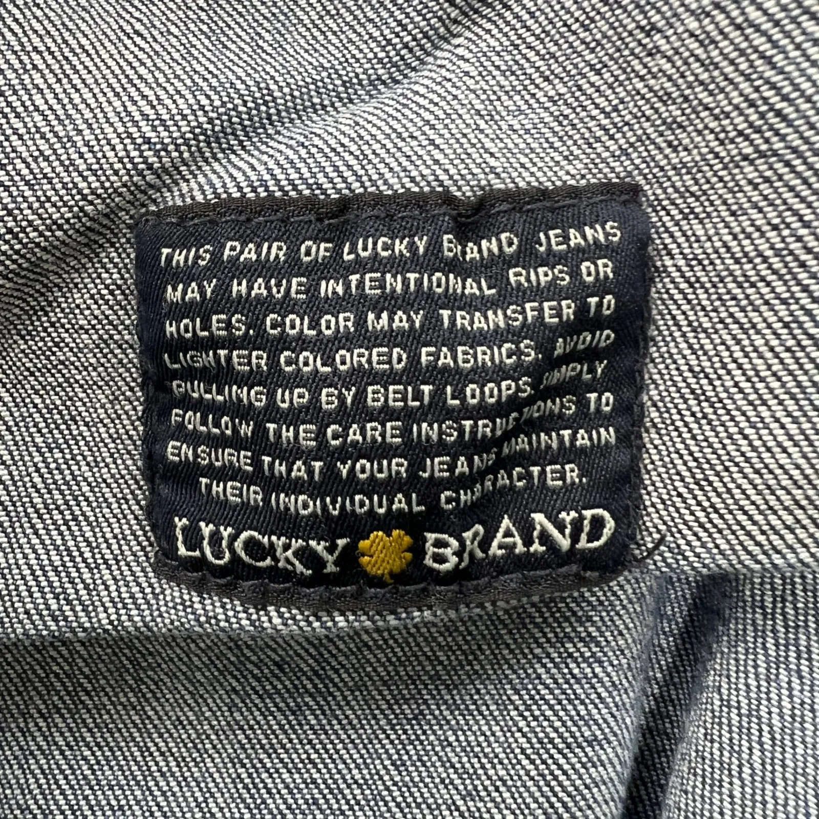 Vtg. 90s Lucky Brand‎ Jeans Womens 14/32 Regular Wash Denim Blue Casual Pants - Image 5