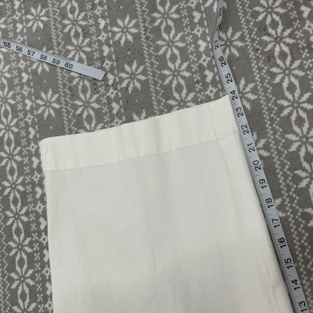 Talbots White Wide Leg Crop Pants Cargo Pockets Size‎ 16 - Image 11